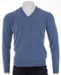 Alan Paine Albury Geelong V-Neck Pullover Jeans Blue Melange