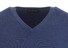 Alan Paine Rothwell Cotton-Cashmere V-Neck Pullover Indigo