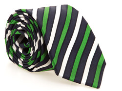 Ascot Constrast Diagonal Silk Tie Multicolor