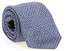 Ascot Faux Squares Silk Tie Steel Blue