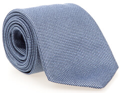Ascot Structured Uni Silk Tie Steel Blue
