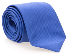 Ascot Uni Silk Tie Blue
