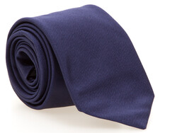 Ascot Uni Silk Tie Dark Evening Blue