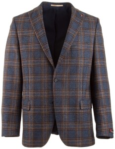 Atelier Torino Brunello Donegal Check Jacket Mid Blue