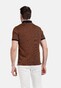 Baileys 2-Tone Jacquard Contrast Pattern Poloshirt Sudan Brown