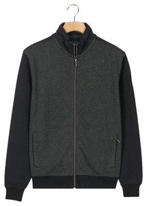 Baileys 2-Tone Jacquard Sweat Full Zip Vest Dark Forest