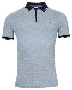 Baileys 2-Tone Structure Jacquard Fine Dotted Pattern Polo Federal Blue