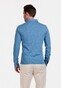 Baileys 2Tone Slub Interlock Long Sleeve Poloshirt Denim Blue