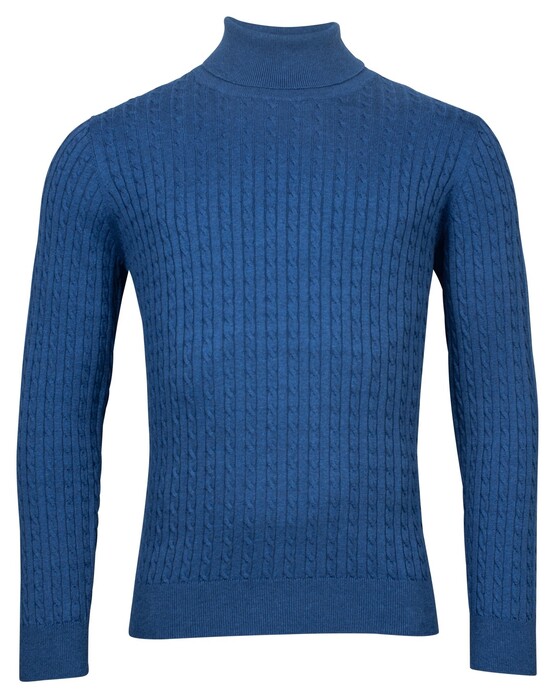 Baileys All Over Cable Design Pullover Blue