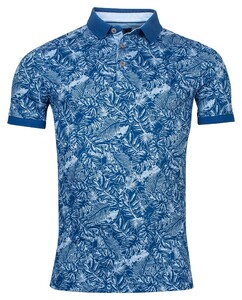 Baileys Allover Fantasy Pattern Polo Limoges Blue