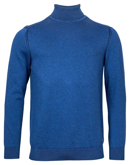 Baileys Allover Plated Fine Detail Pullover Blue