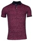 Baileys Allover Stripe Colored Background Polo Mid Cerise