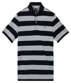 Baileys Allover Yarn Dyed Stripe Polo Cloud Blue