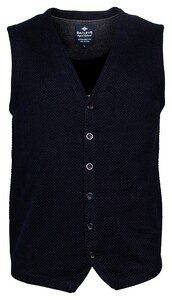 Baileys Buttons Structure Jersey Knit Gilet Navy