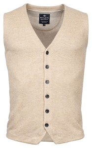 Baileys Buttons Two Color Plated Gilet White Pepper