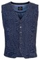 Baileys Buttons Two Color Plated Waistcoat Dark Blue