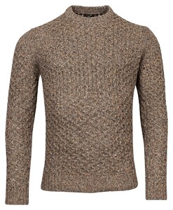 Baileys Cable Knit Crew Neck Pullover Oak