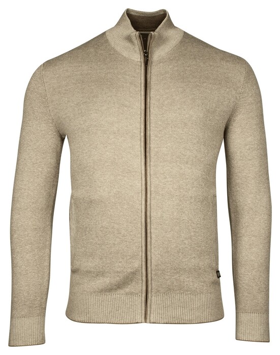 Baileys Cardigan Zip Allover 2-Tone Kitt