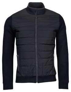 Baileys Cardigan Zip Front Body Slightly Padded Vest Navy