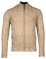 Baileys Cardigan Zip Front Diagonal Structure Knit Beige