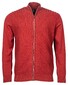 Baileys Cardigan Zip Front Panel Structure Knit Stone Red