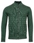 Baileys Cardigan Zip Front Parts Structure Knit Green