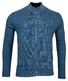 Baileys Cardigan Zip Front Structure Knit Raf Blue