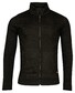 Baileys Cardigan Zip Front Sueretto Top Layer Subtle Structure Knit Black