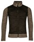 Baileys Cardigan Zip Front Sueretto Top Layer Subtle Structure Knit Brown