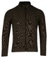 Baileys Cardigan Zip Lined Allover Structure Knit Dark Green