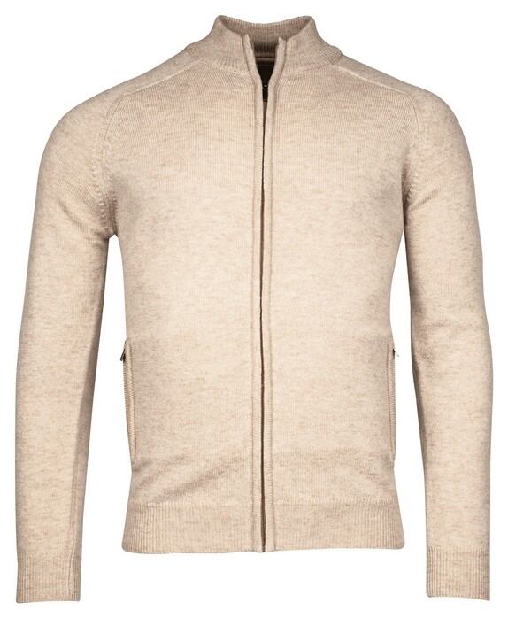 Baileys Cardigan Zip Single Knit Off White