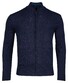 Baileys Cardigan Zip Top Fancy Cable Structure Knit Navy