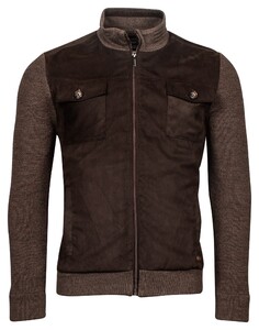 Baileys Cardigan Zip Vest Bruin