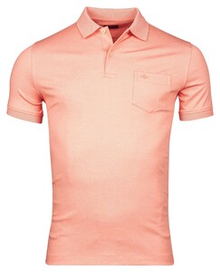 Baileys Chestpocket Two-Tone Piqué Polo Light Coral