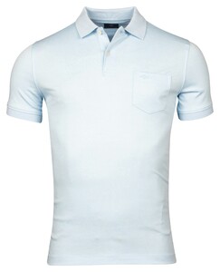 Baileys Chestpocket Two-Tone Piqué Polo Pastel Blauw