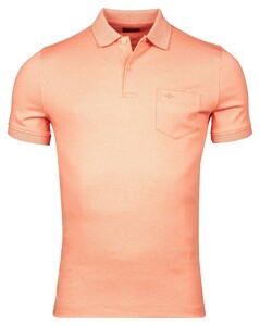 Baileys Chestpocket Two-Tone Piqué Polo Zalm