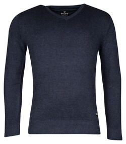 Baileys Cotton V-Neck Allover 2-Tone Pullover Deep Denim Blue