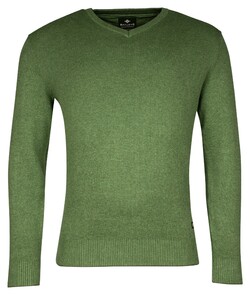 Baileys Cotton V-Neck Allover 2-Tone Pullover Grass Green