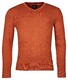 Baileys Cotton V-Neck Allover 2-Tone Pullover Mid Orange