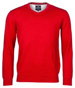 Baileys Cotton V-Neck Pullover Red