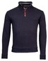 Baileys Cotton Wool Sweat Halfzip Doubleface Interlock Pullover Navy