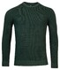 Baileys Crew Neck 2Tone Jacquard Plated Trui Bottle Green