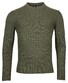 Baileys Crew Neck All Over Drop Needle Structure Design Pullover Green