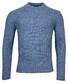 Baileys Crew Neck All Over Drop Needle Structure Design Pullover Winter Blue
