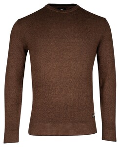 Baileys Crew Neck Allover 2-Tone Pullover Brown