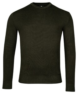 Baileys Crew Neck Allover 2-Tone Pullover Dark Green