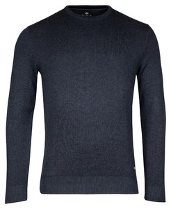 Baileys Crew Neck Allover 2-Tone Pullover Deep Denim Blue