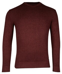 Baileys Crew Neck Allover 2-Tone Pullover Deep Red