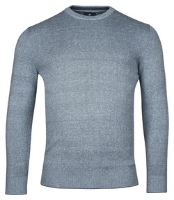 Baileys Crew Neck Allover 2-Tone Pullover Light Blue