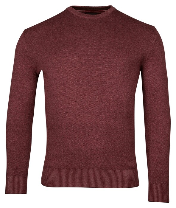 Baileys Crew Neck Allover 2-Tone Trui Cerise